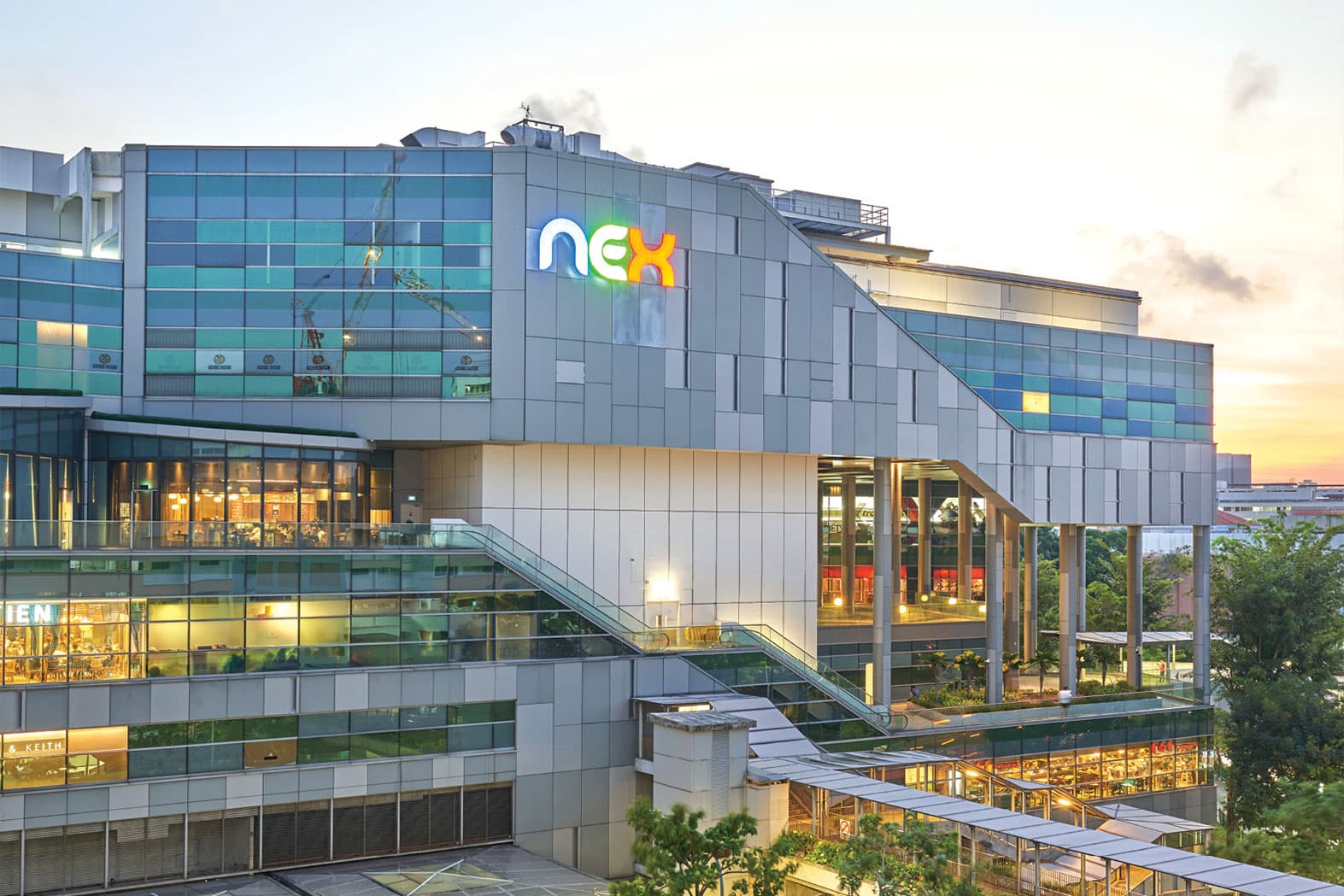 Nex Mall Exterior With Modern Architecture