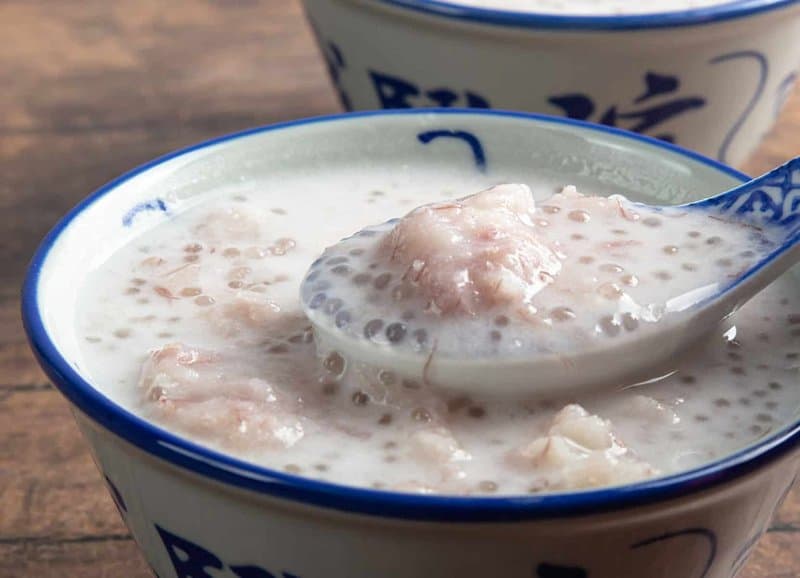 Chilled Coconut Milk with Sago
