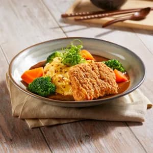 Fried Chicken Cutlet Scrambled Egg Rice
