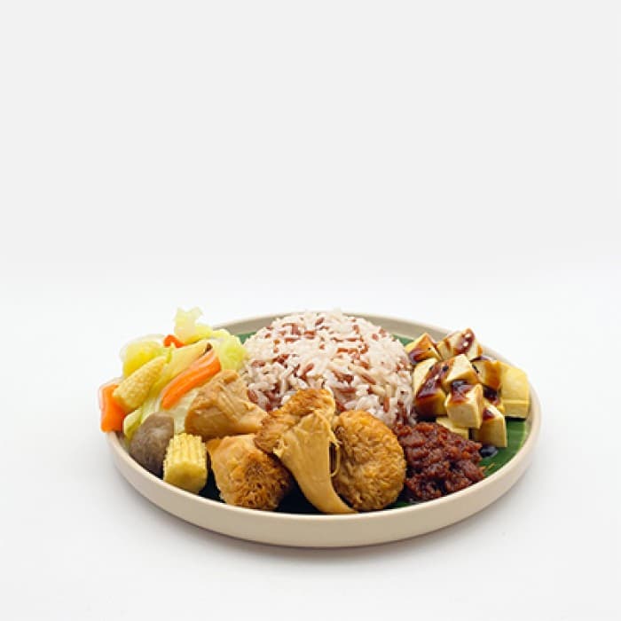 Mushroom and Vegetables Bento Box (Min. Order Qty - 10 pax)Vegetarian & Allium Free