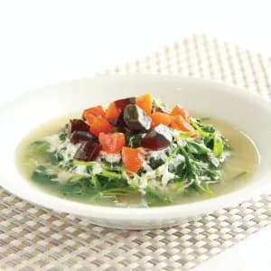 Blanched Spinach with Trio-Egg 金银蛋浸芫菜