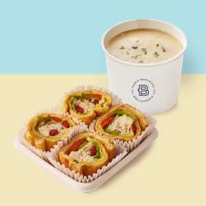 Meal with Mushroom Soup