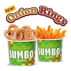 Jumbo Onion Rings Combo (Onion Rings & Fries)