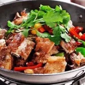干锅排骨 Dry pot pork rib
