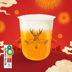 Tangy Orange Green Tea with Orange Cream Macchiato