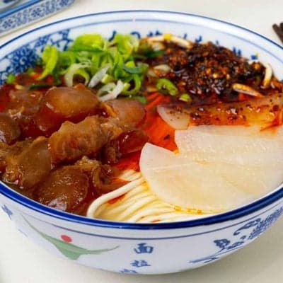 Mala Beef Tendon Noodles 麻辣牛筋面