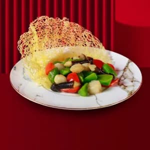 Asparagus Lettuce with Scallop