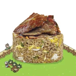 Black Pepper Fried Rice with Braised Beef