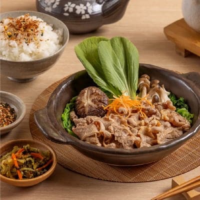 Beef Nabe with Rice (D)