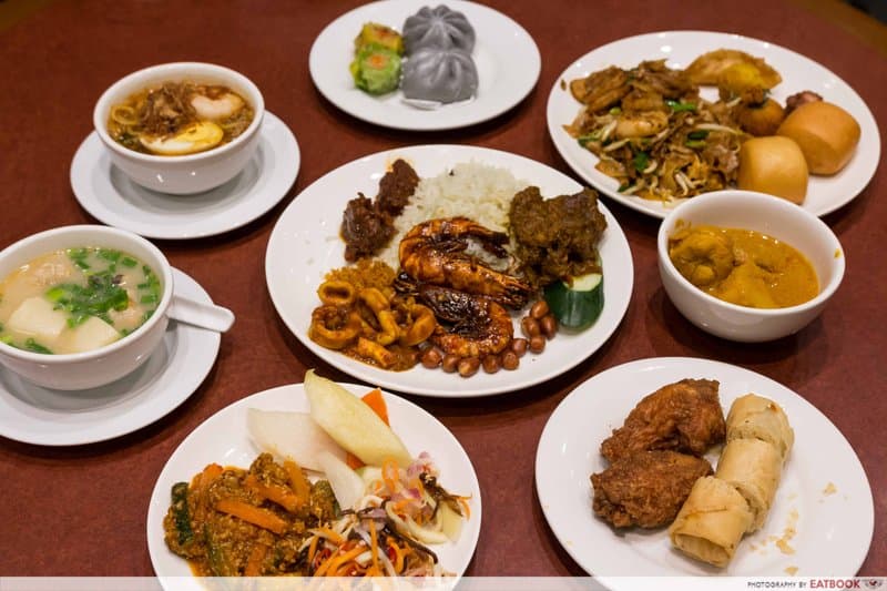 Fried Bee Hoon & Chicken Cutlet Bento with Choon Piah & Veg (/pax – min. 10 pax)