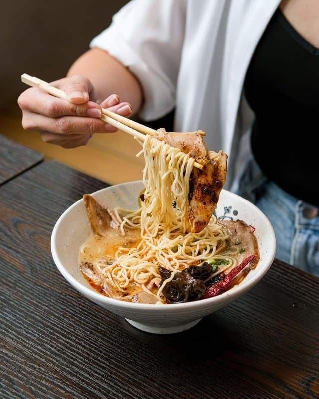 Spicy Tonkotsu Ramen with all Topping