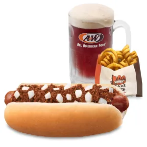 Chicken Coney Dog with Beef Sauce Combo