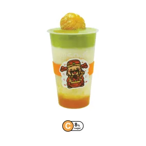 Golden Citrus Matcha Milk 金橘抹茶鲜奶