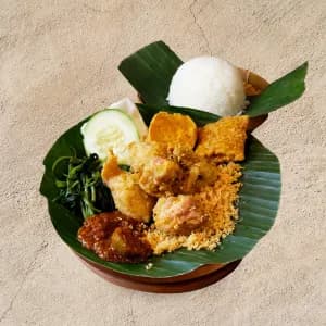 Ayam Tanpa Tulang + Nasi