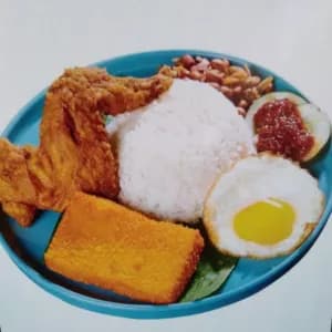 Nasi Lemak Chicken Wing & Fillet Set
