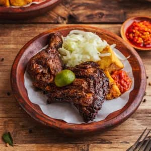 Ayam Bakar with Rice