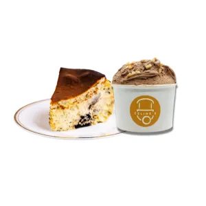 1 Cup of Gelato + 1 Slice of Cake