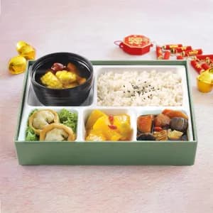 Angelica Braised Nagaimo & Chestnut Bento 当归红烧栗子淮山便当