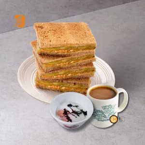Peanut Kaya Toast Set
