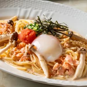 Mentaiko & Salmon Carbonara