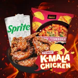 Mala 6pcs Chicken Wings Chips Combo