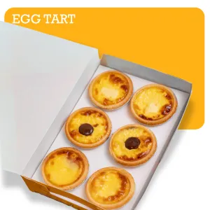 Combi Egg Tarts (Box of 6, 2 Original, 2 Chocolate, 2 Cheese)