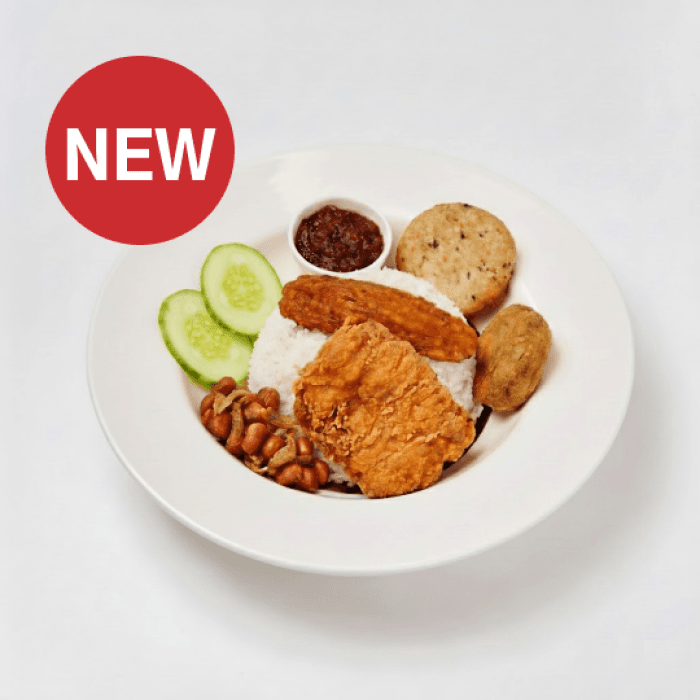 Chicken Cutlet Nasi Lemak