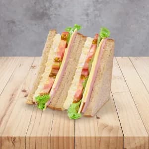 Egg Cheese Ham Wholemeal Sandwich