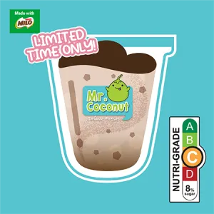(L) Coconut shake dinosaur (made with MILO) -GF
