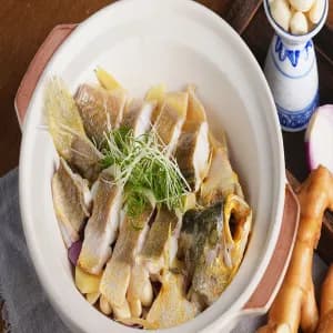 Baked Yellow Croaker with Fresh Ginger