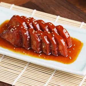 Honey-glazed Stuffed Lotus Root
