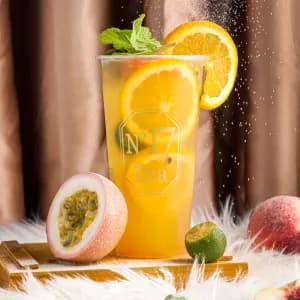 Snow Peach Blossoms Fruit Tea (L)