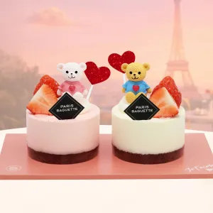 Sweetheart Couple Bear Short Cake Set