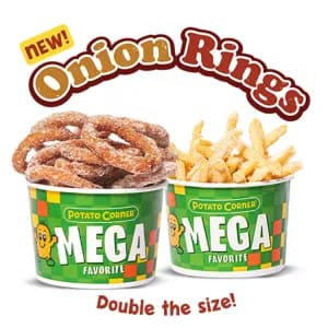 Mega Onion Rings Combo (Onion Rings & Fries)