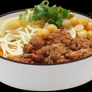 B6.NOODLE W MINCED PORK IN BEAN SAUCE川烧炸酱面