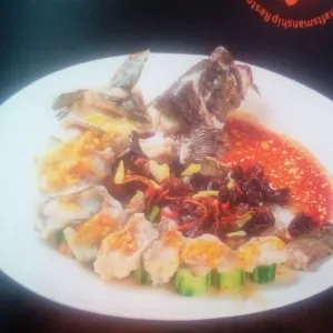 清蒸顺壳鱼 Steamed live Soon Hock fish