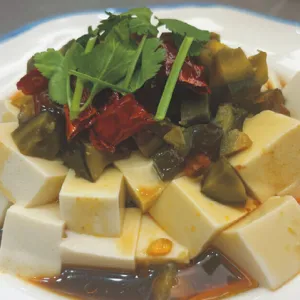 皮蛋豆腐 Tofu with century egg
