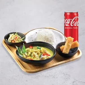 Green Curry Chicken Set 青咖喱鸡肉套餐