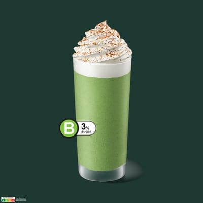 Creamy Matcha Cream Frappuccino® (Less Sweet)