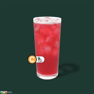 Iced Shaken Strawberry Hibiscus Tea Lemonade