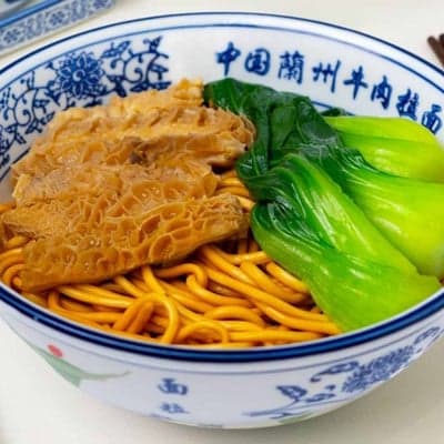 Dry Beef Tripe Noodles 干拌牛肚面