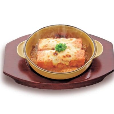 Fried Tofu with Mentai Cheese Sauce