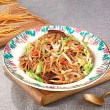 Stir Fried Noodle with Beijing Duck Meat 北京烤鸭炒面