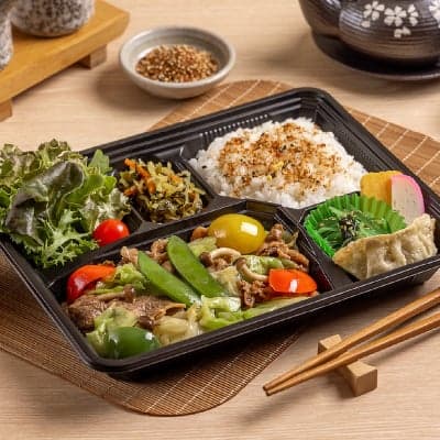 Beef Yasai Itame Bento (D)