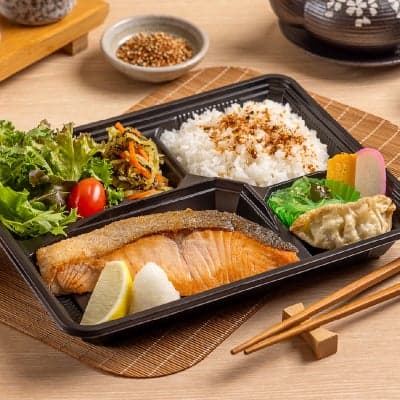 Salmon Shio Bento (D)