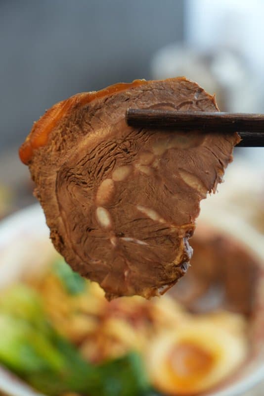 红烧金钱牛腱牛筋面 / Beef Shank and Tendon Noodle in Braised Beef Broth
