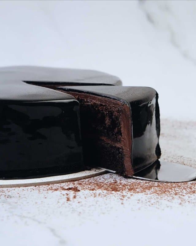 Real Dark Chocolate Cake From