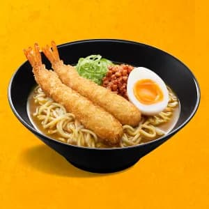 Curry Noodles w/ Fried Shrimp
