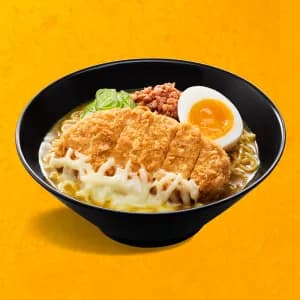MALA Curry Noodles w/Pork Cutlet & Cheese