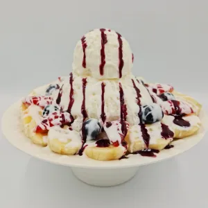 Banana Blueberry Yogurt Bingsu
